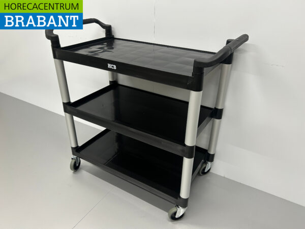 HCB Kunststoff Servierwagen 3 Etagen 102 cm Horeca – Bild 2