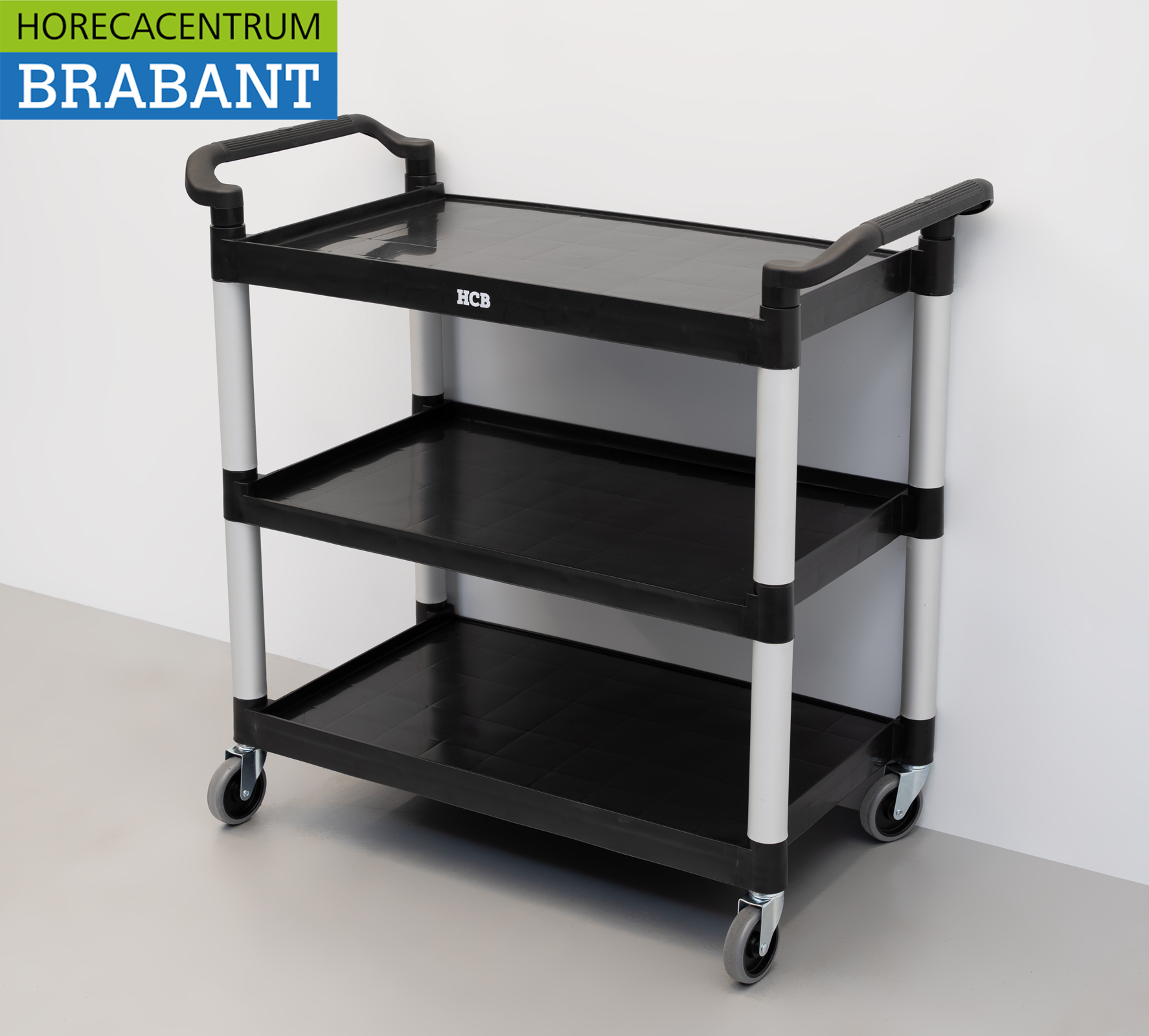 HCB Kunststoff Servierwagen 3 Etagen 102 cm Horeca – Bild 2