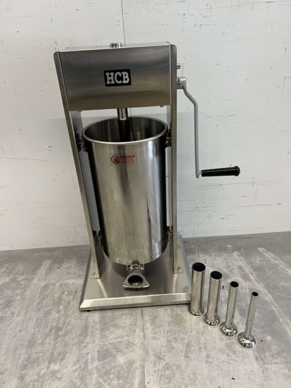 Edelstahl Vertikale Füllung Dose Stopper Wurstfüller 15 Liter Catering Metzgerei