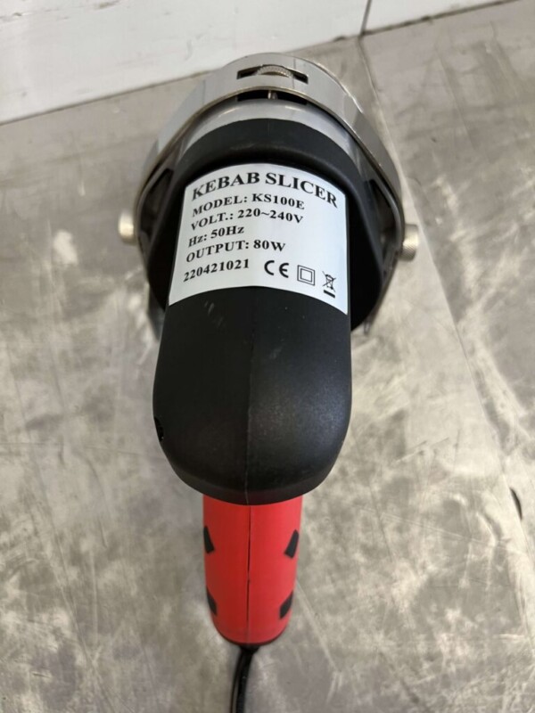 Edelstahl Dönermesser Kebabschneider Cap. 60 kg/Tag 230V Horeca – Bild 5