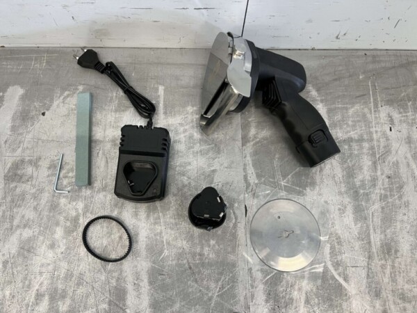 Drahtloses Dönermesser aus Edelstahl Kebabschneider Cap. 60 kg/Tag 2 Akkus Catering – Bild 2