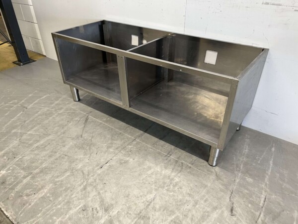 Edelstahl-Unterschrank 140 x 54 x 59,5 cm Horeca – Bild 2