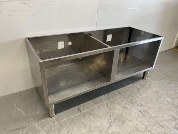 Edelstahl-Unterschrank 140 x 54 x 59,5 cm Horeca – Bild 3