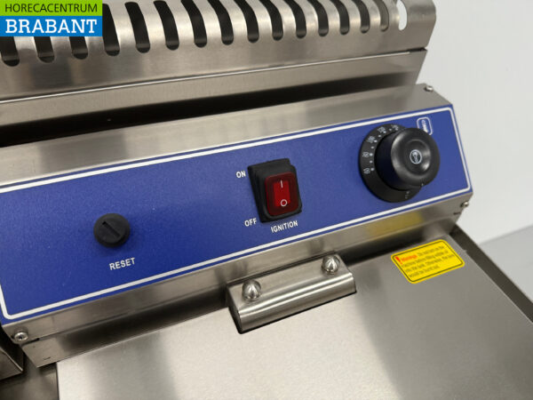 HCB Edelstahl-Doppelfritteuse Frittieren 2 x 14 Liter PROPAAN GAS Catering – Bild 5