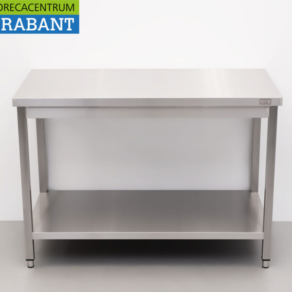 HCB Edelstahl Arbeitstisch Basic-line 120 x 60 x 85 cm Catering