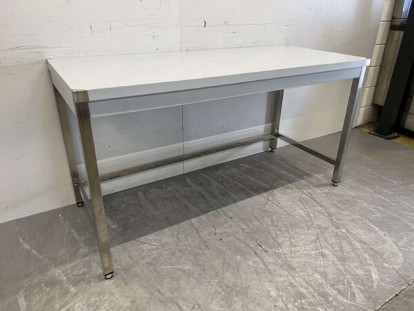 Edelstahl Arbeitstisch Basic-line 160 x 70 x 85 cm Catering – Bild 2