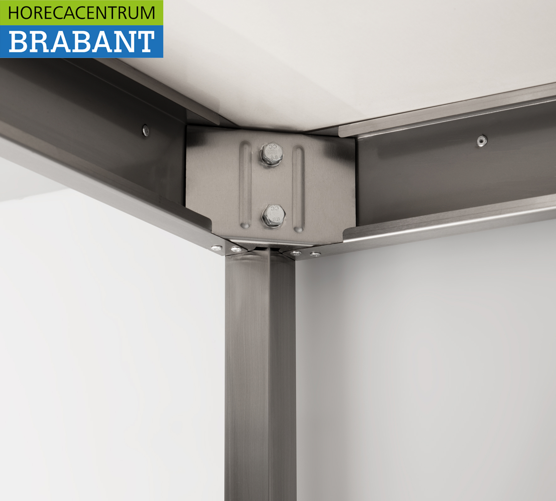 HCB Edelstahl Arbeitstisch Basic-line 200 x 60 x 85 cm Catering – Bild 6