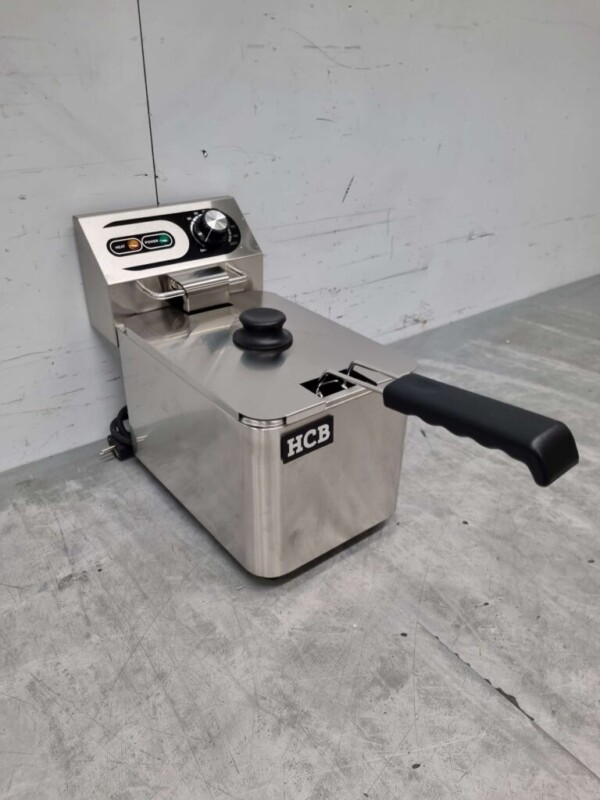 HCB Edelstahl Friteuse 4 Liter 230V Horeca – Bild 2