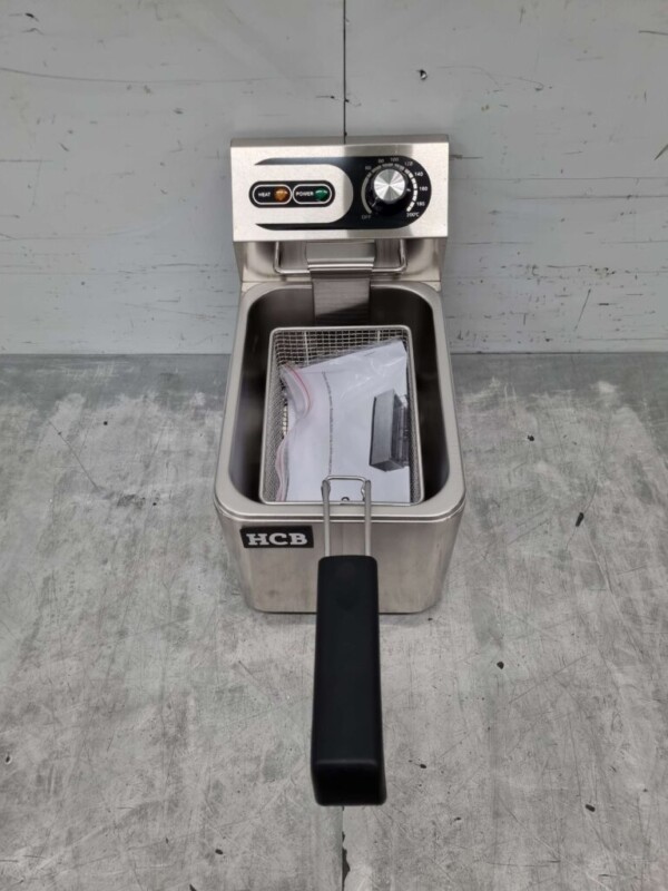 HCB Edelstahl Friteuse 4 Liter 230V Horeca – Bild 4