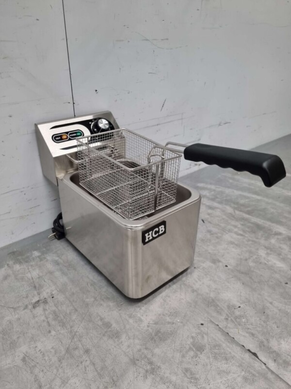 HCB Edelstahl Friteuse 4 Liter 230V Horeca – Bild 5