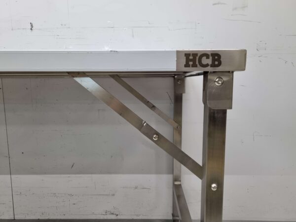 Zusammenklappbarer Arbeitstisch aus Edelstahl 180 x 70 x 85 cm Catering – Bild 5