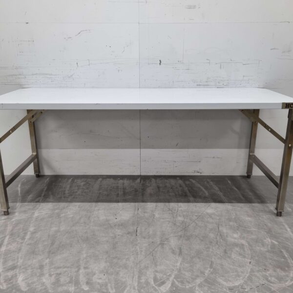 Zusammenklappbarer Arbeitstisch aus Edelstahl 200 x 70 x 85 cm Catering