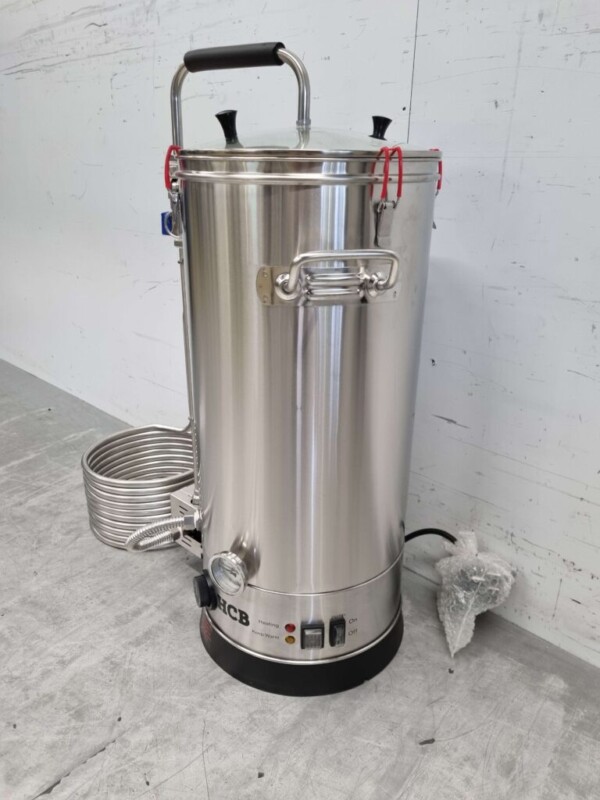 Edelstahl All-in-One-Brauanlage Doppelwandiger Bierbereiter 29 Liter Komplettset 230V Horeca – Bild 2