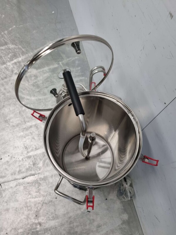 Edelstahl All-in-One-Brauanlage Doppelwandiger Bierbereiter 29 Liter Komplettset 230V Horeca – Bild 4
