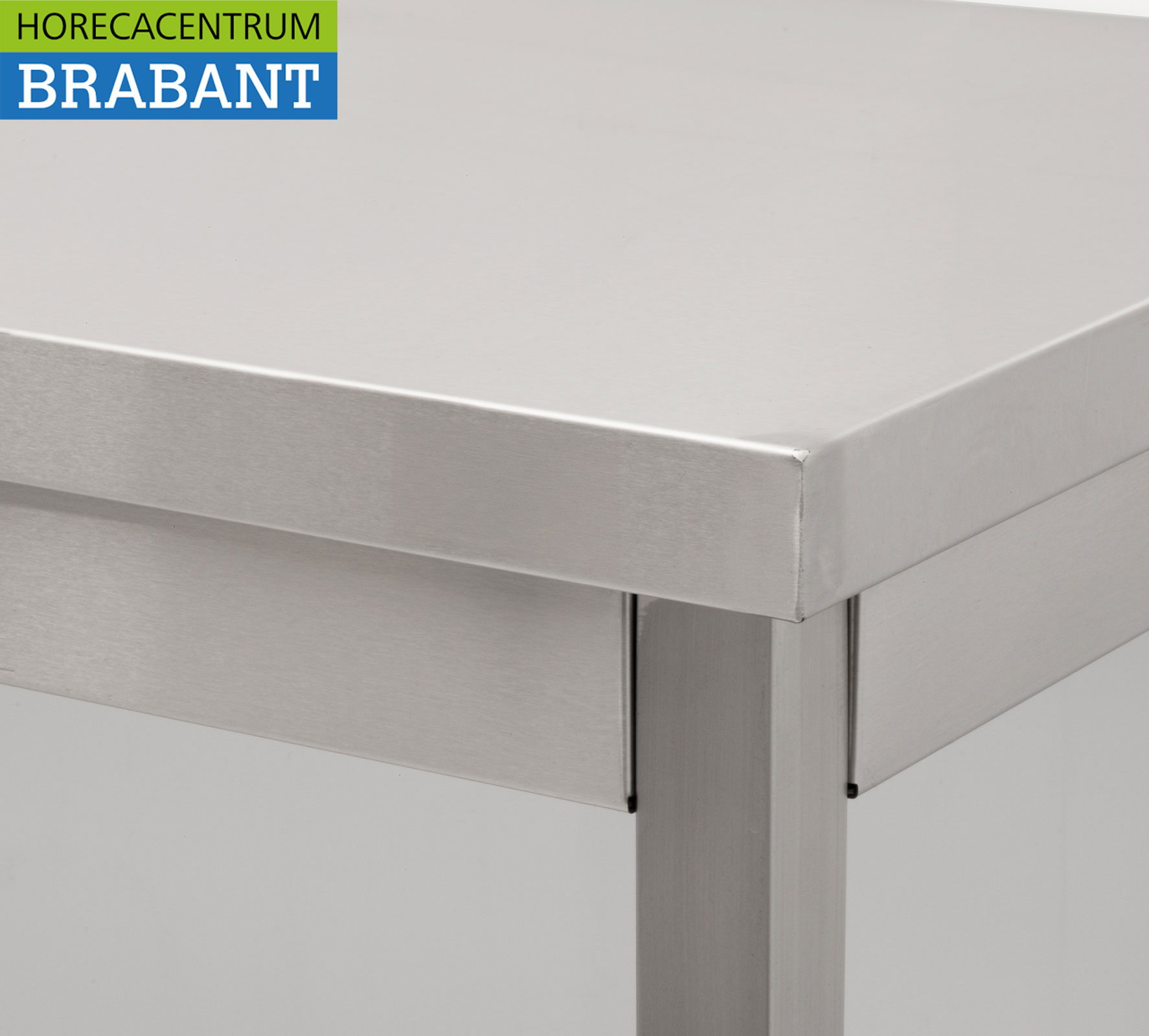 HCB Mobiler Arbeitstisch auf Rädern aus Edelstahl 180 x 70 x 85 cm Catering – Bild 4