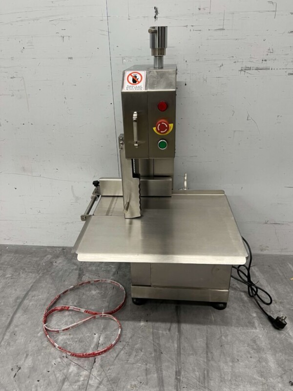 Edelstahl-Bandsäge Knochensäge Kipptisch 1650 mm 230V Metzgerei Catering