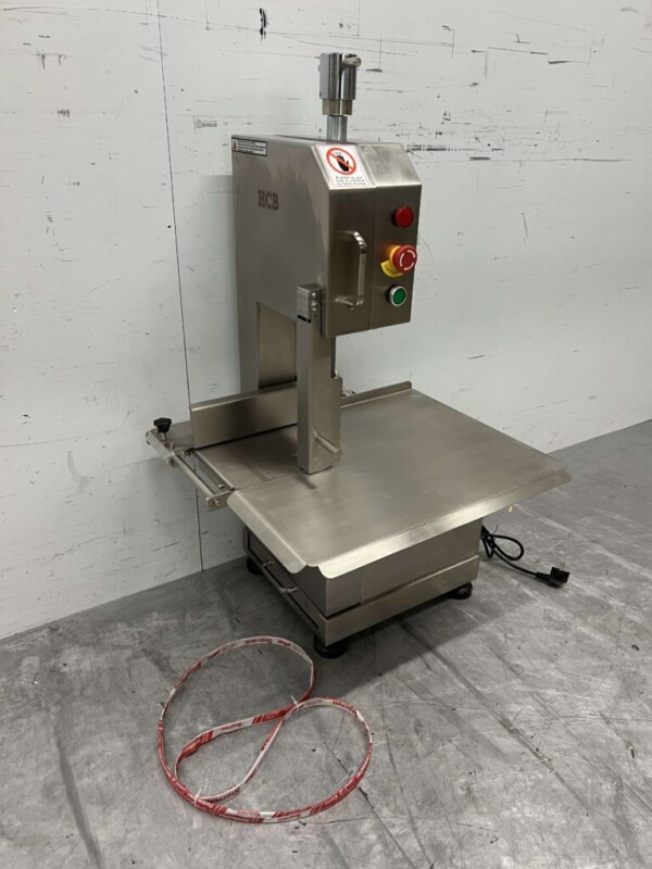 Edelstahl-Bandsäge Knochensäge Kipptisch 1650 mm 230V Metzgerei Catering – Bild 3