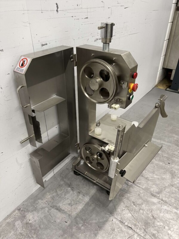 Edelstahl-Bandsäge Knochensäge Kipptisch 1650 mm 230V Metzgerei Catering – Bild 7