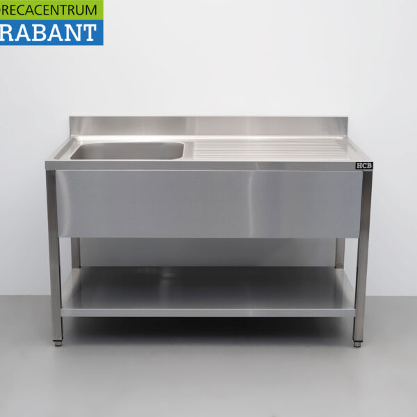 HCB Edelstahlspüle Premium-line Geschweißtes Modell 140 cm Horeca