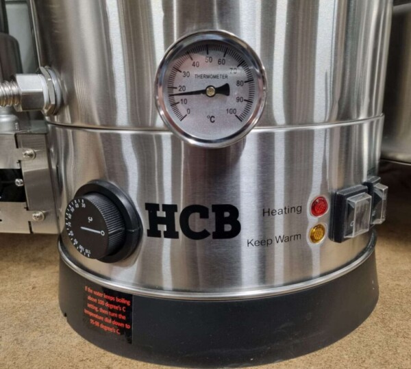 Edelstahl All-in-One-Brauanlage Doppelwandiger Bierbereiter 29 Liter Komplettset 230V Horeca – Bild 5