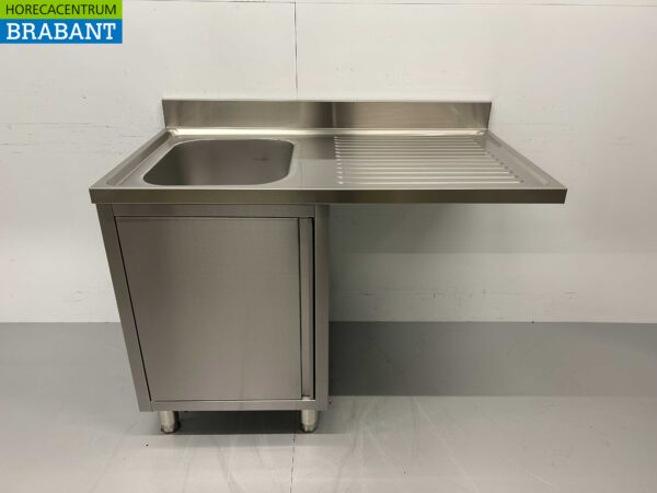 Edelstahl HCB Spültisch Spüle Flügeltür 120 cm Horeca