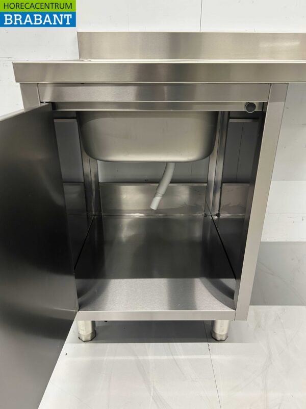 Edelstahl HCB Spültisch Spüle Flügeltür 120 cm Horeca – Bild 5
