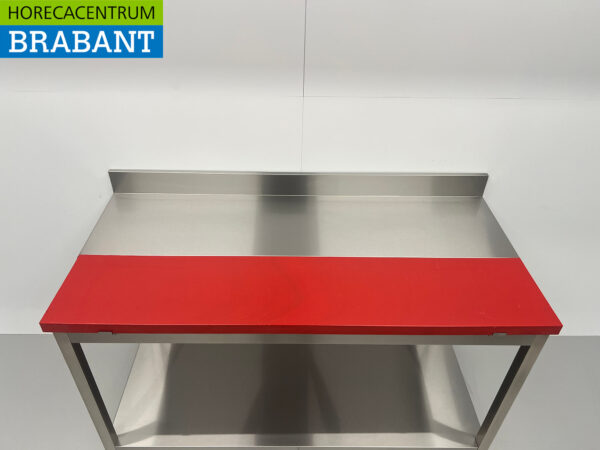 Edelstahl Polyethylen PE Schneidetisch Arbeitstisch 150 cm Catering Metzgerei – Bild 4