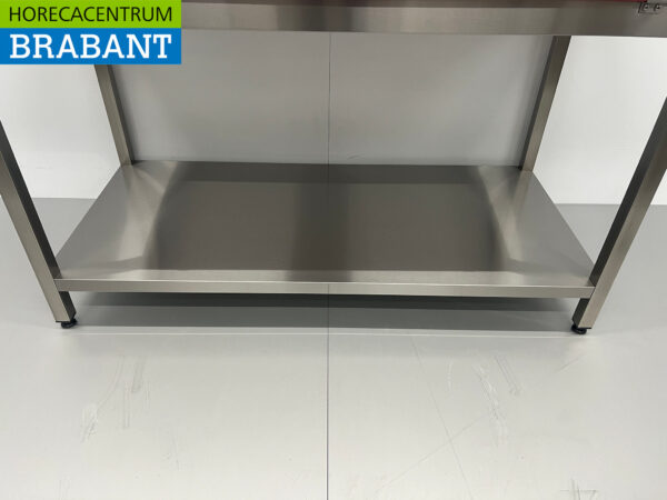 Edelstahl Polyethylen PE Schneidetisch Arbeitstisch 150 cm Catering Metzgerei – Bild 5