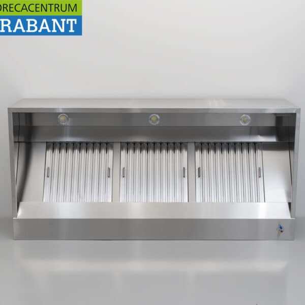 HCB Edelstahl-Dunstabzugshaube Premium-Line, Motor 2000 Kubikmeter, Karton, Modell 200 cm, 230 V, Gastronomie