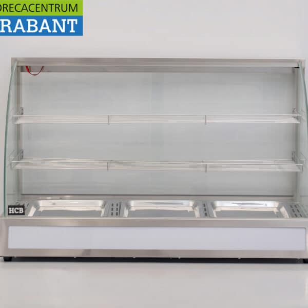 HCB Edelstahl Warmhaltevitrine 95 cm 230V Horeca