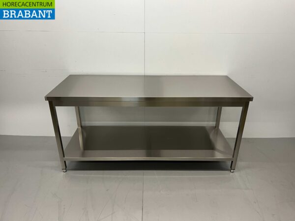 HCB Arbeitstisch Basic-line aus Edelstahl 180 x 70 x 85 cm Catering