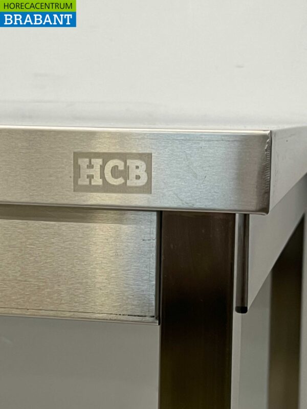 HCB Arbeitstisch Basic-line aus Edelstahl 180 x 70 x 85 cm Catering – Bild 5