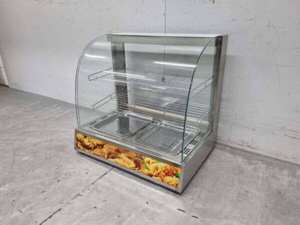 Edelstahl Warmhaltevitrine 66 cm 230V Horeca – Bild 2