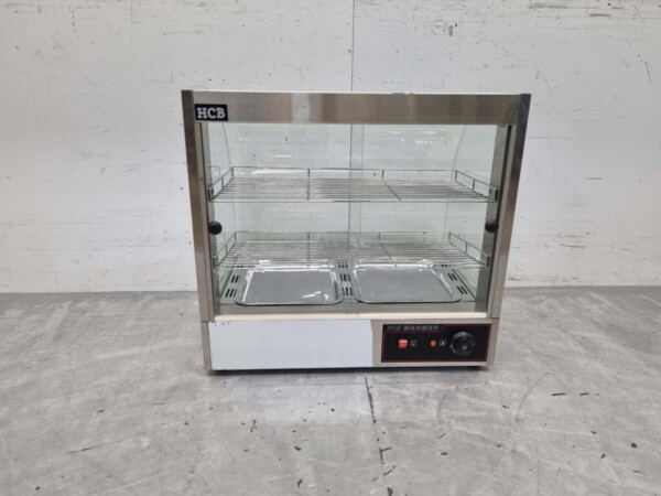 Edelstahl Warmhaltevitrine 66 cm 230V Horeca – Bild 4