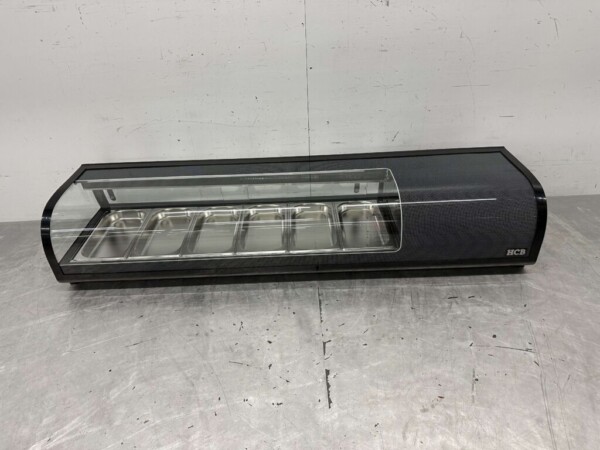 HCB Sushi-Vitrine Tapas-Vitrine 6 x 1/3 GN 152,5 cm 230V Horeca