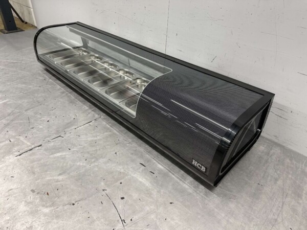 HCB Sushi-Vitrine Tapas-Vitrine 6 x 1/3 GN 152,5 cm 230V Horeca – Bild 2