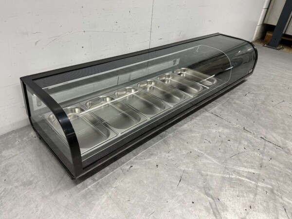 HCB Sushi-Vitrine Tapas-Vitrine 6 x 1/3 GN 152,5 cm 230V Horeca – Bild 3
