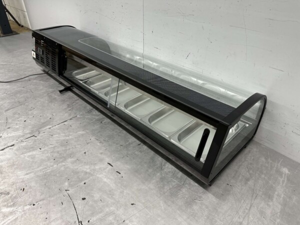 HCB Sushi-Vitrine Tapas-Vitrine 6 x 1/3 GN 152,5 cm 230V Horeca – Bild 6