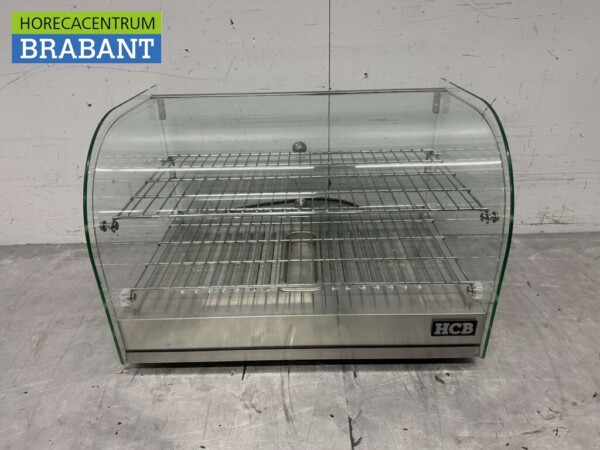 Edelstahl Warmhaltevitrine 45 Liter 55,4 cm 230V Horeca
