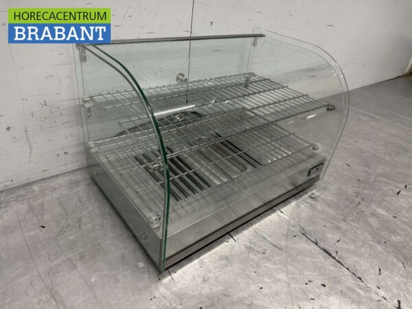 Edelstahl Warmhaltevitrine 45 Liter 55,4 cm 230V Horeca – Bild 3
