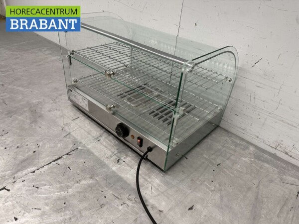 Edelstahl Warmhaltevitrine 45 Liter 55,4 cm 230V Horeca – Bild 5