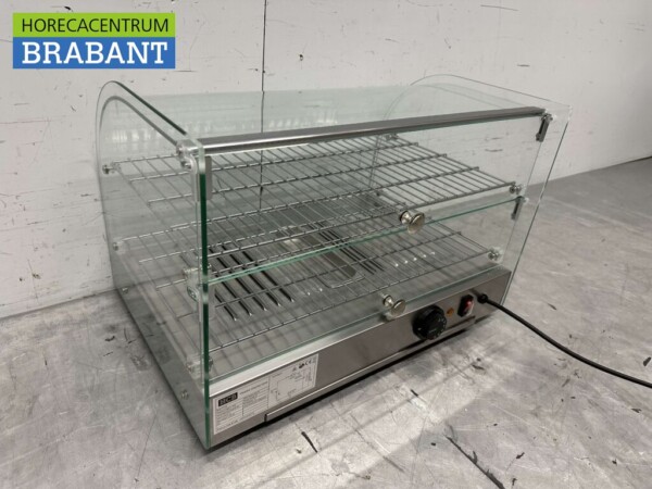 Edelstahl Warmhaltevitrine 45 Liter 55,4 cm 230V Horeca – Bild 6