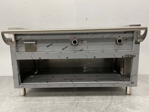 Edelstahl Teppanyaki Grill Grillpfanne Premium-line 144 cm 400V Horeca – Bild 5