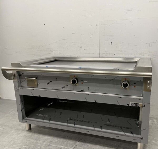 Edelstahl Teppanyaki Grill Grillpfanne Premium-line 144 cm 400V Horeca – Bild 4