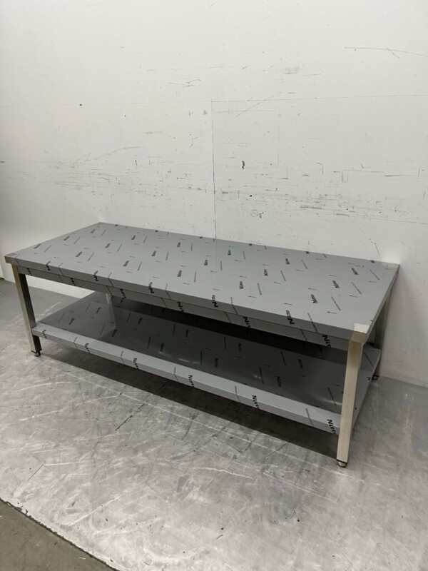 Edelstahl Arbeitstisch Premium-line 180 x 70 x 60 cm Catering – Bild 2