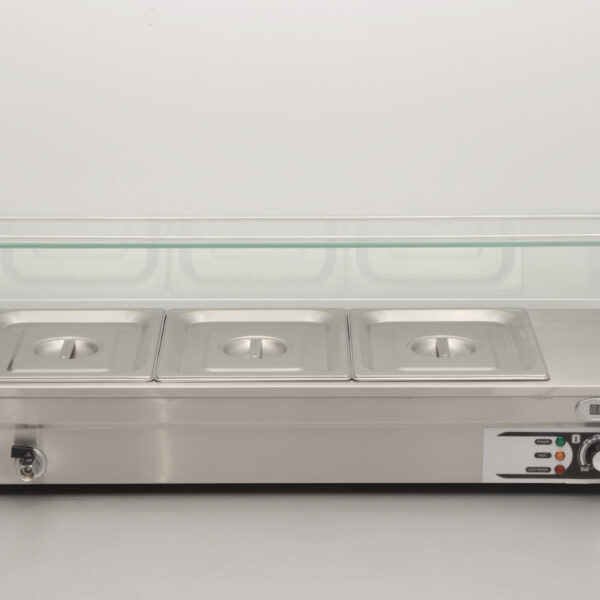 HCB RVS Bain marie 3 x 1/2 GN 95 cm 230V Horeca