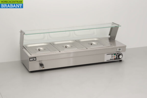 HCB RVS Bain marie 3 x 1/2 GN 95 cm 230V Horeca – Bild 3