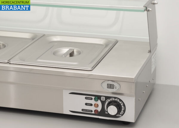 HCB RVS Bain marie 3 x 1/2 GN 95 cm 230V Horeca – Bild 5