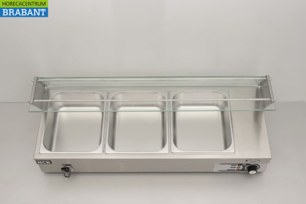 HCB RVS Bain marie 3 x 1/2 GN 95 cm 230V Horeca – Bild 6