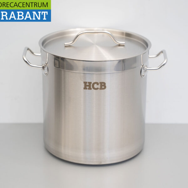 HCB Edelstahl Suppentopf Kochtopf Induktion 26 x 26 cm 12 Liter Horeca